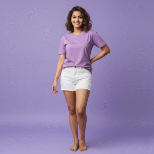 Cotton Half Sleeve Biowash Round Neck T-shirt (RKC01)